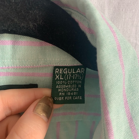 Vintage 80s/90s Hunt Club Pastel Mens Button-Up Shirt size XL - Picture 2 of 7